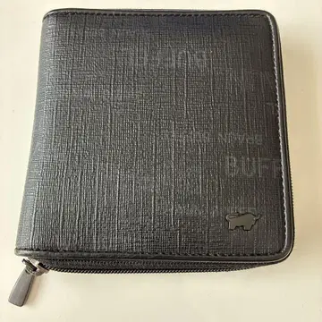 BRAUN BUFFEL 블랙 가죽 접이식 지갑 거의 미사용 새상품급