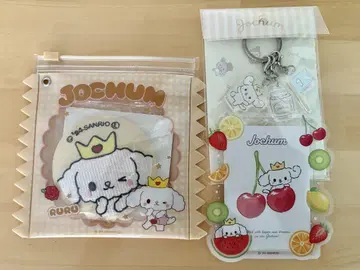 JOCHUM RURU 파우치, 자수 거울, 키링, 카드 케이스 세트