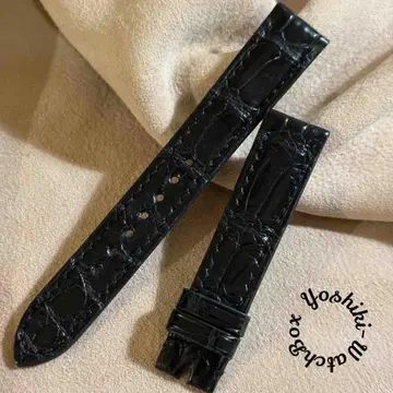 cro-1916 크로커다일 시계 벨트 블랙 러그 폭 18mm