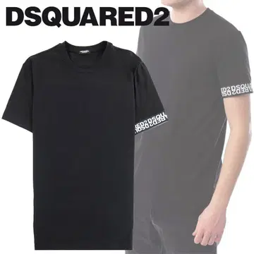 이탈리아 DSQUARED2 디스퀘어드 소매 로고 티셔츠 L 202970