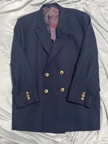 CERRUTI 1881 네이비 더블 브레스트 자켓