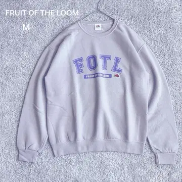 새상품 FRUIT OF THE LOOM 트레이닝복 긴팔 속기모 M 연보라