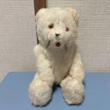 앤티크 테디베어 곰 봉제 인형 프랑스제? 화이트