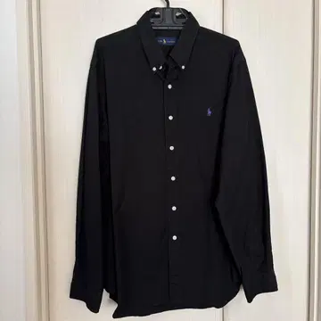 Ralph Lauren 블랙 버튼 다운 셔츠 XL