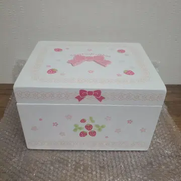 마더 가든 스위트 카페 리본 밀키 화이트 나무 상자