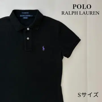 Ralph Lauren 랄프 로렌 블랙 피케 셔츠 S 사이즈 블랙/보라색