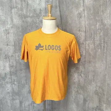 LOGOS 로고 프린트 심플 티셔츠 캐주얼 얇은 소재 아웃도어