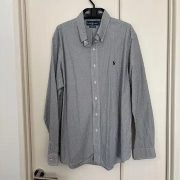 Ralph Lauren Custom Fit XL 체크 무늬 긴팔 셔츠