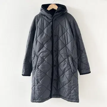 라벤햄 LAVENHAM SMU 빅 퀼팅 롱 후드 코트