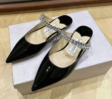 JIMMY CHOO 블랙 스틸레토 샌들 37