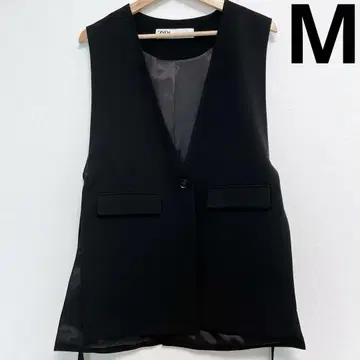 새상품급 ZARA 버클 베스트 M 블랙 롱 베스트