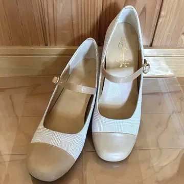 키다리 아저씨 체크 무늬 힐