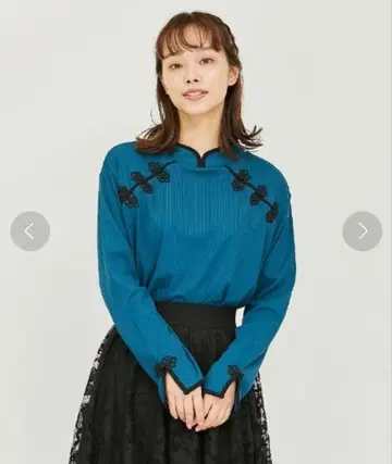 axes femme 엑시즈팜 차이나 버튼 마오 칼라 상의