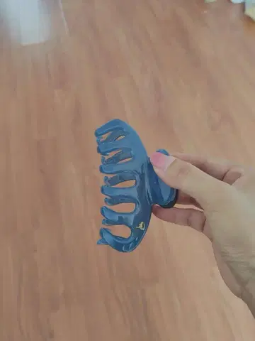 블루 헤어 클립 8발