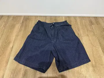 Denim Tuck Field Shorts ID(Indigo)