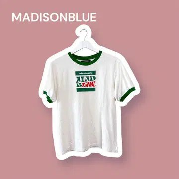 MADISONBLUE 매디슨블루 로고 링거 T셔츠 01 새상품급