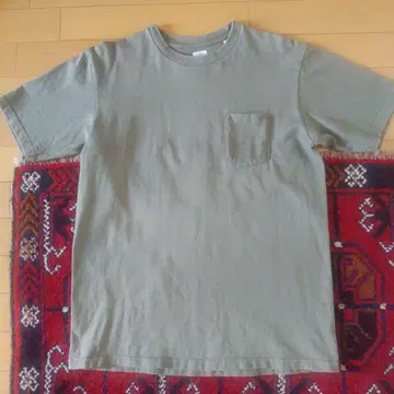 아나토미카 포켓 T셔츠 카키 S 사이즈 made in USA