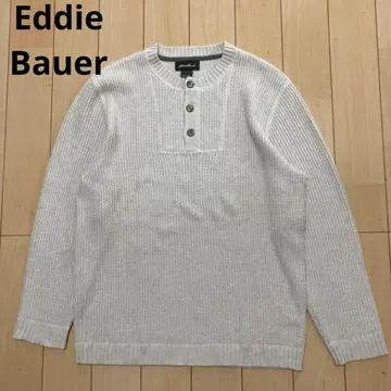 Eddie Bauer 에디 바우어 긴팔 니트 스웨터 하프 버튼 S