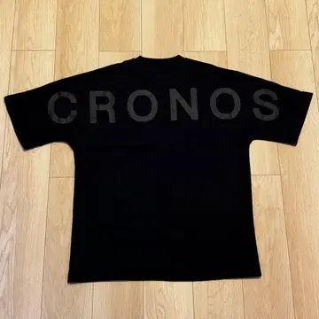 새상품 CRONOS 크로노스 반팔 티셔츠 블랙 M 크로노스 티셔츠