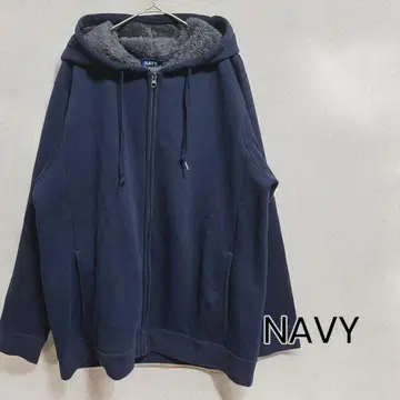 NAVY 후드 집업 속기모 여성용 XL 가을/겨울