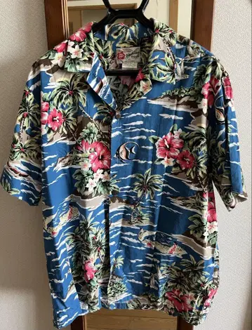 하와이산 Hilo Hattie 알로하 셔츠 USED