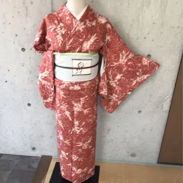 순수 실크 디자인 츠무기 오키모노 겹기모노