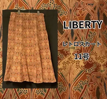 LIBERTY 꽃무늬 플레어 레트로 롱 스커트 11호