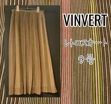 VINVERT 레트로 스트라이프 플리츠 스커트 9호
