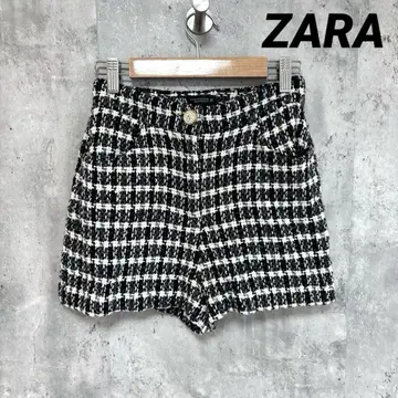 새상품급 [ZARA] 트위드 숏팬츠 브랜드 x 화이트 XS 포켓