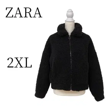 새상품급 ZARA 자라 블랙 플리스 자켓 보아 자켓 2XL(3L)