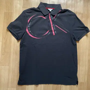 Calvin Klein 블랙 피케 셔츠 S