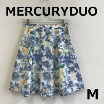 C0805A14 [ MERCURYDUO ] 꽃무늬 메쉬 스커트