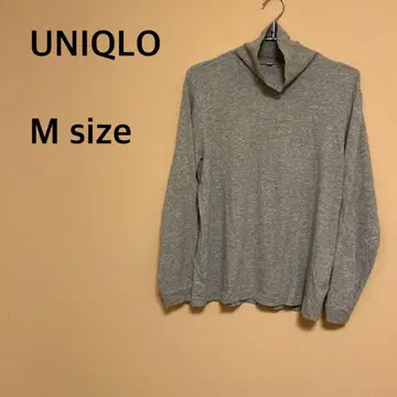 [ UNIQLO ] 남성용/터틀넥 상의/그레이/심플/무지