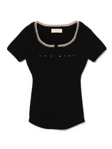 Lacey mary logo tops BLACK