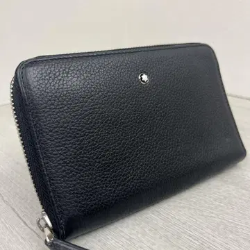 컨디션 최상 MONTBLANC 몽블랑 장지갑 화이트 스타 가죽