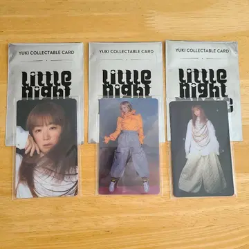 YUKI 콜렉터블 카드 3매 세트