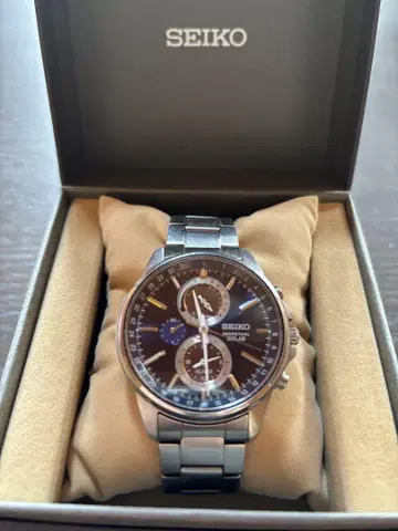 SEIKO 쿼츠 손목시계 다크 브라운 당일 발송 익명 배송 정크제품