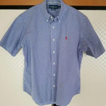 Ralph Lauren 반팔 체크 셔츠 L