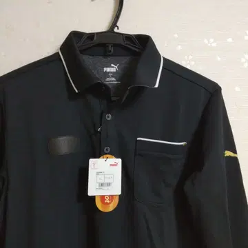 PUMA 블랙 피케 셔츠 L 사이즈
