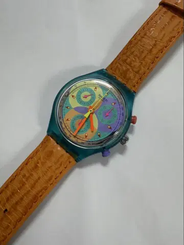 스와치 swatch 1994년 크로노그래프 귀중품 작동 양호
