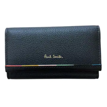 [미사용] Paul Smith 블랙 가죽 키케이스 소가죽 양가죽