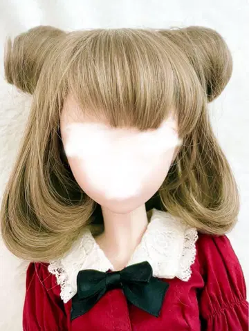 구체관절 인형 9인치 MDD 인형 가발 똥머리 브라운 돌피드림