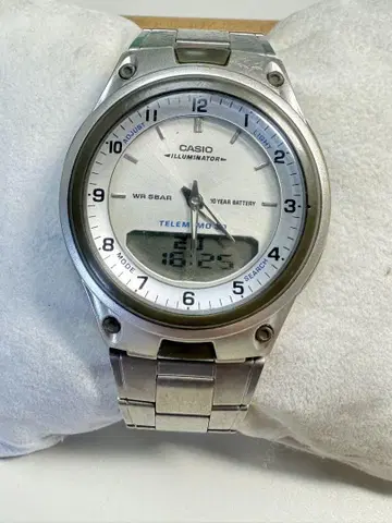 L087 손목시계 CASIO AW-80 아나데지 스탠다드 달력 작동