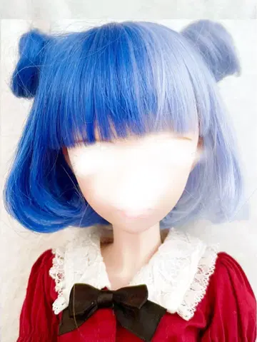구체관절 인형 9인치 MDD 인형 가발 블루 계열 투톤 돌피드림