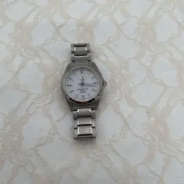 SEIKO 스피릿 솔라 전파 손목시계 화이트 실버 티타늄