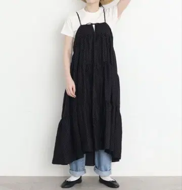 child woman 린넨 도트 캐미 원피스
