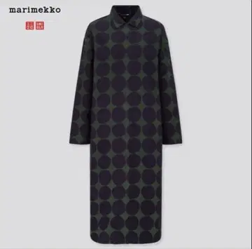 일본 미발매 marimekko 유니클로 콜라보 도트 무늬 원피스 S