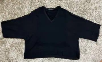ZARA WOMAN 블랙 V넥 상의 M L 돌먼