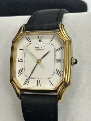 OS-9 SEIKO 쿼츠 시계 가죽 배터리 방전