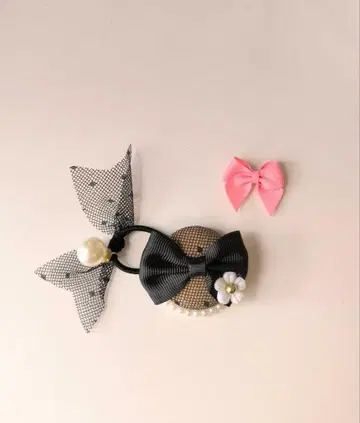 럭키 컬러 & 최애 컬러 머리끈 블랙